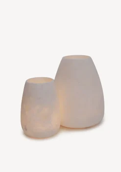 Alabaster Candleholders - Oval