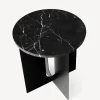 Androgyne Side Table - Metal and Marble