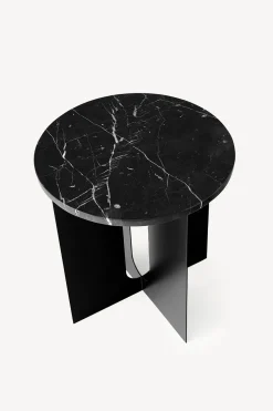 Androgyne Side Table - Metal and Marble