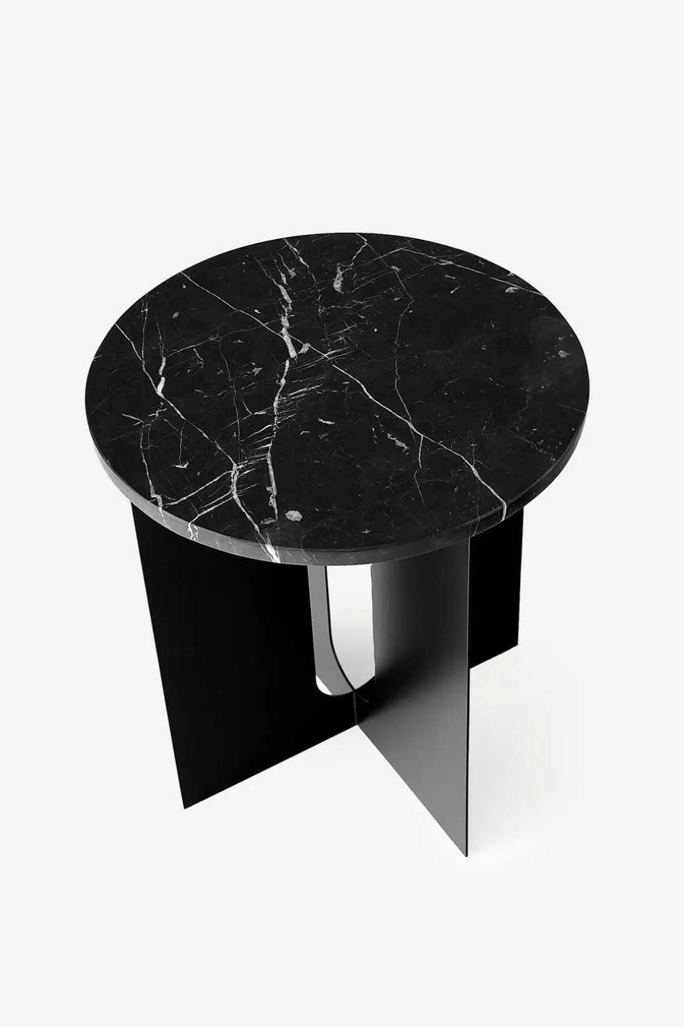 Androgyne Side Table - Metal and Marble