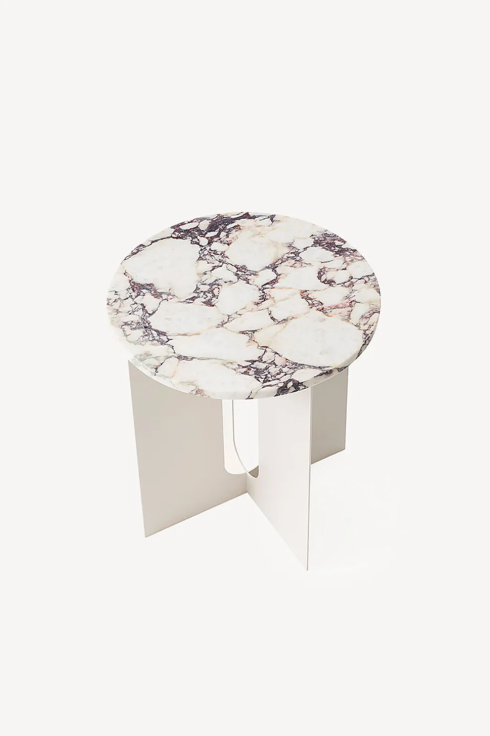 Androgyne Side Table - Metal and Marble