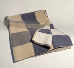 Bauhaus Cashmere Throw - Blue