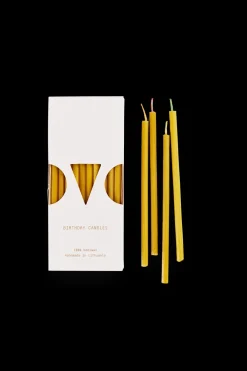 Beeswax Birthday Candles - Set of 10