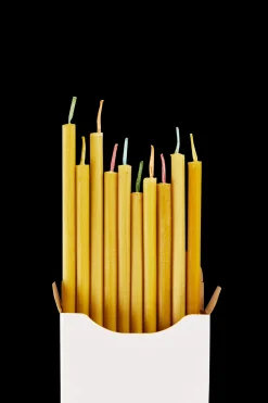 Beeswax Birthday Candles - Set of 10