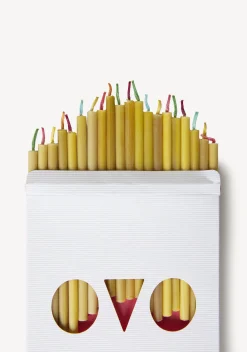 Beeswax Birthday Candles - Set of 20