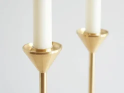 Brass Candleholder - Cone