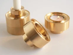Brass Stacking Candleholder