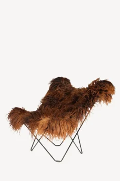 Butterfly Chair, Long Sheepskin - Brown