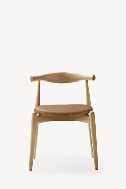 CH20 Elbow Chair - Natural Leather