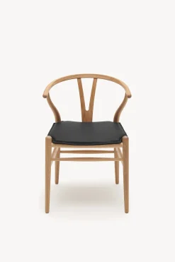 CH24 Wishbone Chair - Leather Cushion