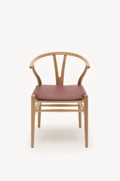 CH24 Wishbone Chair - Leather Cushion