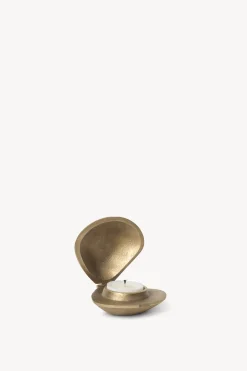 Clam Candle Holder - Brass