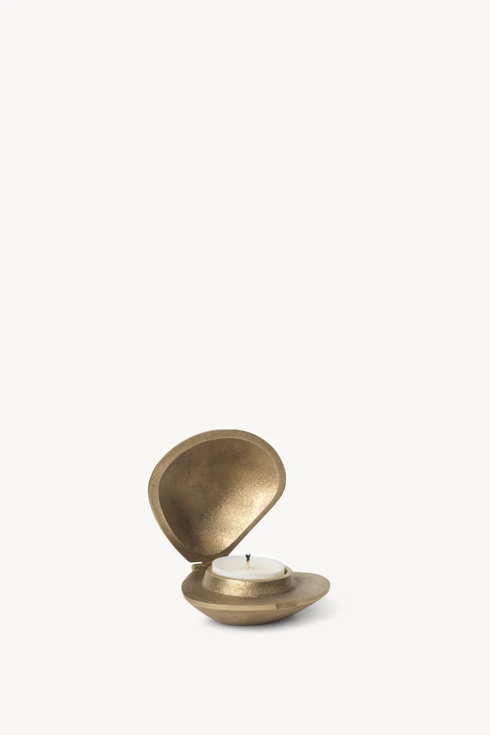 Clam Candle Holder - Brass