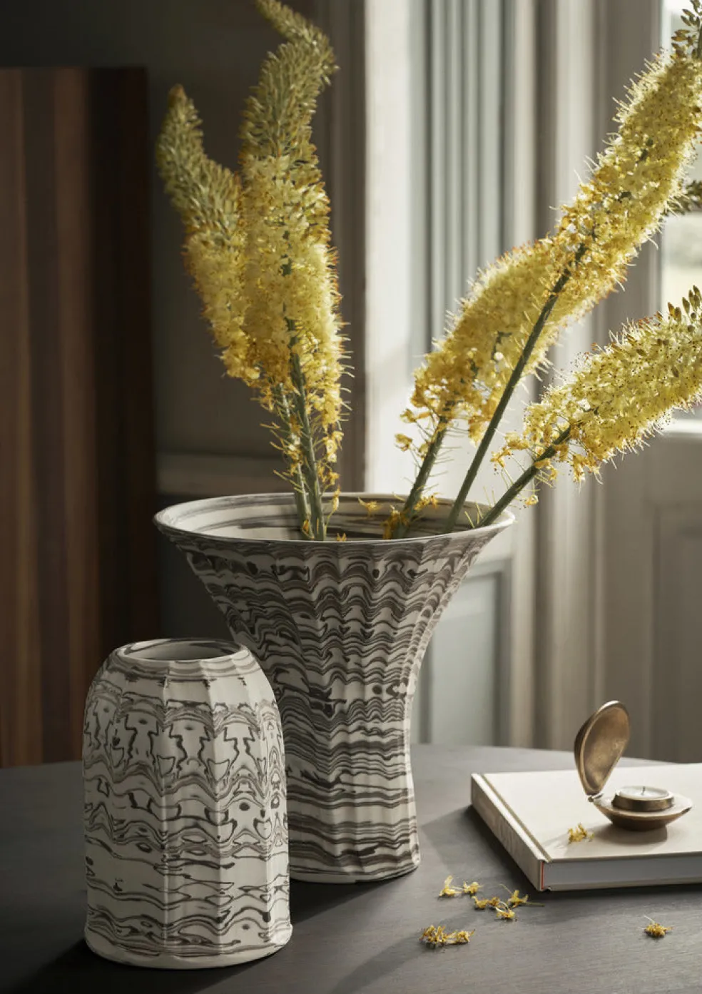 Clam Candle Holder - Brass