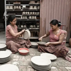 Clay Plates - River (shiny)