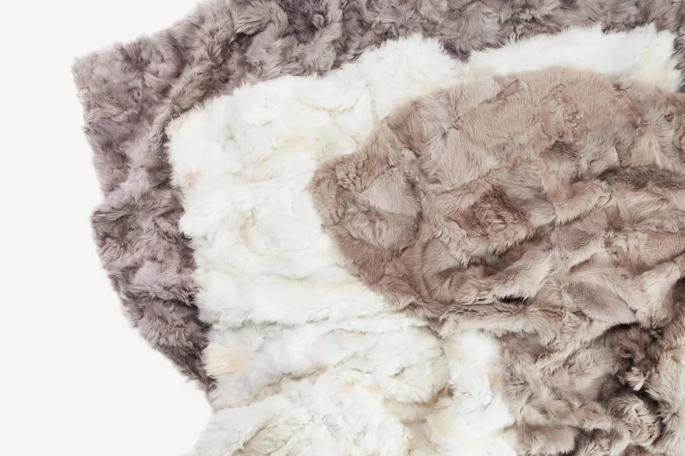 Lambskin Rug / Blanket - Gray