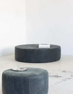 Leather Pouf - Large