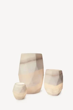 Marbled Alabaster Candleholders - Sapphire