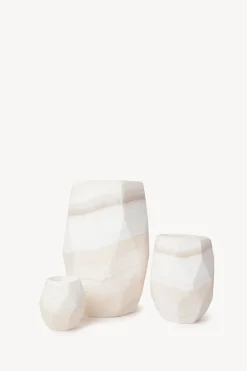 Marbled Alabaster Candleholders - Sapphire