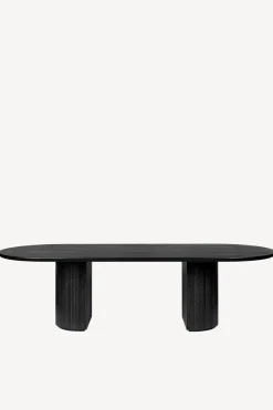 Moon Dining Table - Elliptical Black Stained