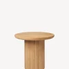 Moon Side Table - Wooden Top
