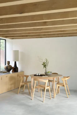 Oak Bok Round Extendable Dining Table