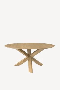 Oak Circle Dining Table