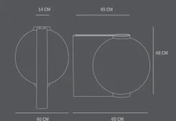 Offset Vase - Dark Gray