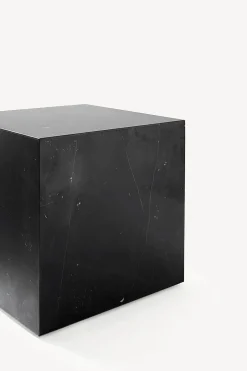 Plinth Marble Tables - Black Marble