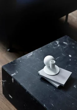 Plinth Marble Tables - Black Marble