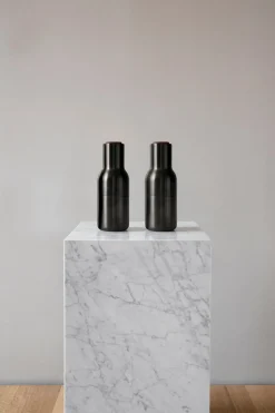 Plinth Marble Tables - White Marble