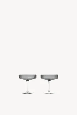 Ripple Champagne Glasses - Set of 2