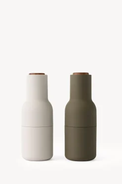 Salt & Pepper Bottle Grinders - Hunting Green/Beige
