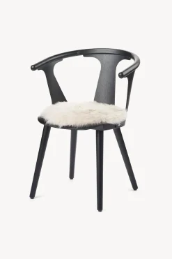 Sheepskin Seat Pad - Round, Linen