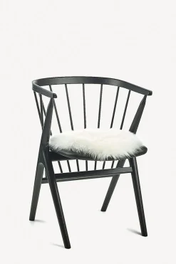 Sheepskin Seat Pad - Round, White