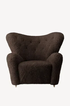 The Tired Man Chair and Footstool - Sheepskin