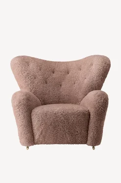 The Tired Man Chair and Footstool - Sheepskin