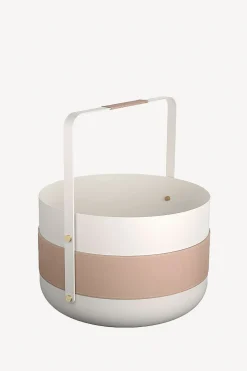Wood Basket Emma - Blanc