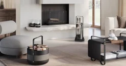 Wood Basket Emma - Graphite