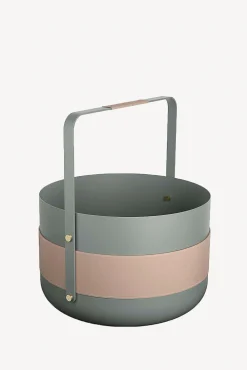 Wood Basket Emma - Lichen