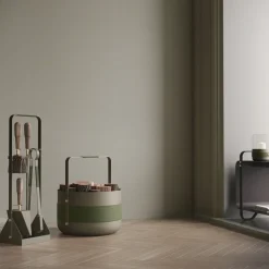 Wood Basket Emma - Olive