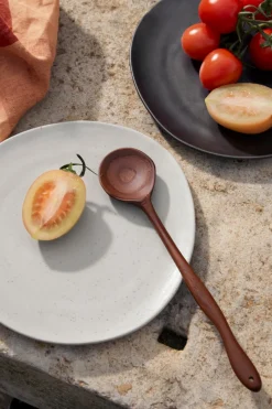 Wooden Meander Spoon - Dark Brown