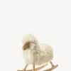 Wooden Rocking Sheep - White